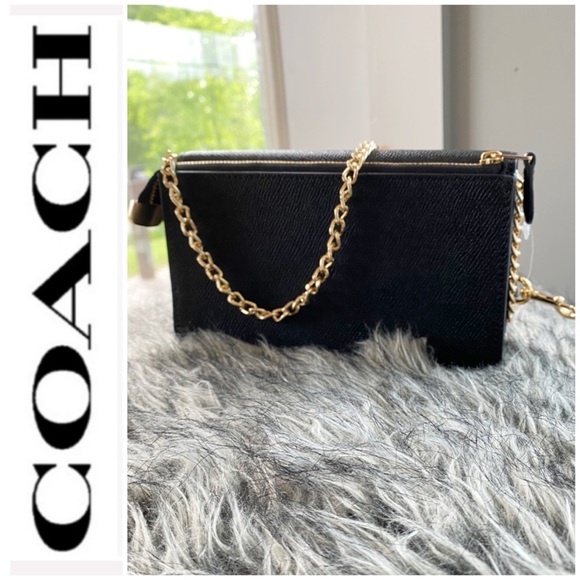 NWT authentic COACH 3 in 1 leather purse black - Picture 2 of 9